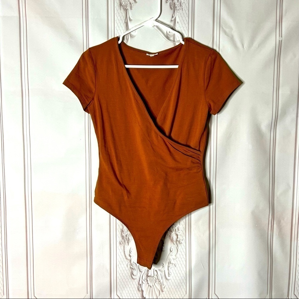 Faux wrap bodysuit
